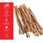 Downtown Pet Supply 6 and 12 inch American Bully Sticks for Dogs Made in USA - Odorless Dog Dental Chew Treats, High in Protein, Great Alternative to Rawhides