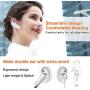 Link Dream Bluetooth Earpiece for Cell Phone Hands Free Wireless Headset Noise Cancelling Mic 24Hrs Talking 1440Hrs Standby Compatible with iPhone Samsung Android for Driver Trucker (White)