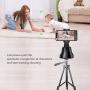 FOXNOVO Selfie Stick 360°Rotation Auto Face & Object Tracking Smart Shooting Camera Phone Mount, Vlog Shooting Smartphone Mount Holder with All iPhone and Android Phone