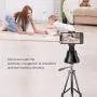 Mostof Smart Gimbal Robot Cameraman Face Tracking Selfie Stick Stand,360 Rotation Auto Phone Holder Auto Shooting Camera Mount Compatible with iPhone and Android Phone with Flexible Tripod