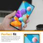 [3 Pack] UniqueMe Screen Protector for Samsung Galaxy A21 Tempered Glass, 9H Hardness [Case Friendly] Bubble Free-Clear HD