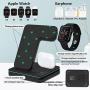Wireless Charger 3 in 1 Charging Station for Latest Airpods iPhone and iWatch, Wireless Compatible with iPhone 11 Series/XS MAX/XR/XS/X/8/8Plus/ Apple Watch Charger 5 4 3 2 1 Airpods 3 2 1/Samsung