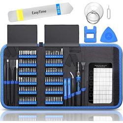 140 in 1 Precision Screwdriver Kit, Professional Computer, Laptop Repair Tool Set, 120 Magnetic Bit and 20 Repair Tools, Suitable for Cell Phone, Iphone, Tablet, Macbook, PC and Xbox Repair- Blue