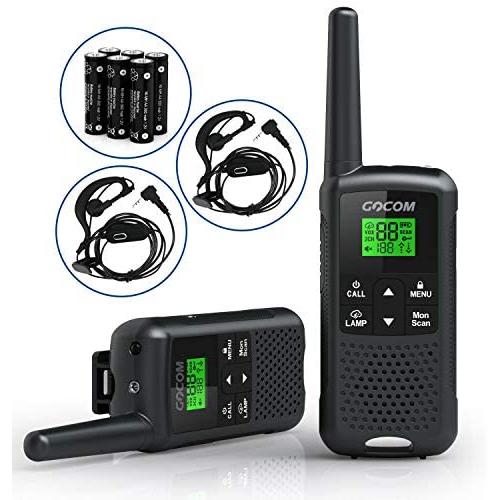 GOCOM Walkie Talkies For Adults Two-Way Radio 2,662 Channels USB Rechargeable Walkie Talkies Long Range, VOX & NOAA Weather Scan, Hands Free, LED Flashlight For Outdoor Hiking Camping Travel Excursion