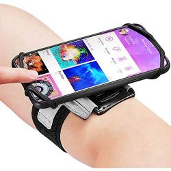 newppon 180° Rotatable Reflective Workout Armband :with Key Pouch Holder & Adjustable Band for Apple iPhone Xs Max XR X 8plus 7plus 6Splus 6plus Galaxy S9+ S9 S8 S7 S6 Edge Note 8 Nexus 5P 6P Oneplus