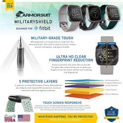 ArmorSuit MilitaryShield Screen Protector Compatible with Fitbit Versa 2 (6 Pack) Max Coverage Anti-Bubble HD Clear Film