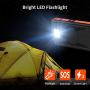 Solar Charger 25000mAh, 5 Solar Panel QI Wireless Outdoor Portable Power Bank - Waterproof Fast Charge External Battery Pack with Dual 2.1A Output USB for Cell Phones Tablet GoPro Camera
