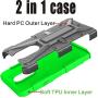 HNHYGETE Designed for LG STYLO 5 Plus(2019) Case,LG Stylo 5 Cell Phone Case,Dual Layer Heavy Duty Non Slip Shockproof Bumper Rugged Protective Cover (Green)