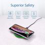 Wireless Charger 10W Qi Fast Wireless Charging Pad,7.5W Compatible with iPhone 11,11 Pro,11 Pro Max,Xs Max,XR,XS,X,8,8 Plus,10W for Samsung Galaxy S10,S10+,S9,S8,Note 10,10+,9,8,AirPods(No AC Adapter)