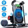 Leepiya Motorcycle Phone Mount with Wireless and USB Charger 10W Qi Fast Charging Cell Phone Holder for Motorcycle ATV Boat Snowmobile Compatible with iPhone 11 Xs MAX XR X 8 8P Samsung S10 S9 S8