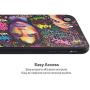 XIX Apple iPhone 7 Case Apple iPhone 8 Case Apple iPhone SE 2020 case African American Afro Girls Women Slim Fit Shockproof Bumper Cell Phone Accessories Thin Soft Black TPU Protective (04)