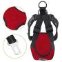 SlowTon Dog Car Harness Plus Connector Strap, Multifunction Adjustable Vest Harness Double Breathable Mesh Fabric with Car Vehicle Safety Seat Belt