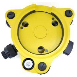 AdirPro Tribrach with Optical Plummet - Tribrach Adapter - Laser Adjuster - Optical Plummet Adapter - Level Surveying Adapter Adapter Base Tribrach Tripod for Mounting GPS(Yellow)