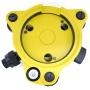 AdirPro Tribrach with Optical Plummet - Tribrach Adapter - Laser Adjuster - Optical Plummet Adapter - Level Surveying Adapter Adapter Base Tribrach Tripod for Mounting GPS(Yellow)