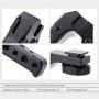 Camera Handle Grip with 3 Cold Shoe 1/4" 3/8" Threaded Holes for LED Light,Microphone,Monitor for Canon Nikon Olympus Pentax DSLR Cameras