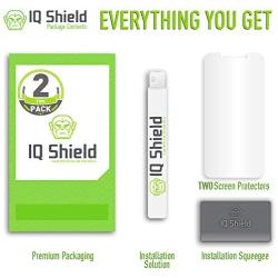 IQ Shield Screen Protector Compatible with Apple iPhone XR (2-Pack)(Max Coverage) Anti-Bubble Clear Film