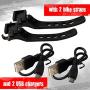 Hercules Tuff Bike Lights Front and Back/Rear Combo - USB Rechargeable