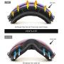 Ski Goggles,OTG Anti-Fog Snowboard Skate Snowmoblie Interchangeable Double Layer Spherical Lens Frameless Snow Goggles Men Women Juli BNC