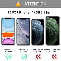 OMOTON [4-Pack] Screen Protector for iPhone 11 / iPhone XR 6.1inch - Tempered Glass/Guide Frame/Easy Installation