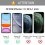 OMOTON [4-Pack] Screen Protector for iPhone 11 / iPhone XR 6.1inch - Tempered Glass/Guide Frame/Easy Installation