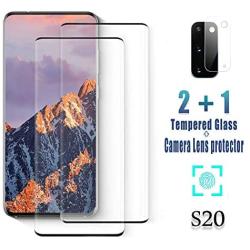 Screen Protector for Samsung Galaxy S20/S20 5G, 9H Tempered Glass, Ultrasonic Fingerprint Compatible,3D Curved, HD Clear, Bubble-Free for Galaxy S20 Glass Screen Protector
