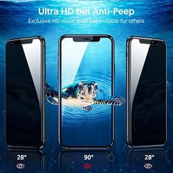 Fotbor Compatible with iPhone Xs Max/iPhone 11 Pro Max Privacy Screen Protector, Anti Glare/Spy/Scratch Tempered Glass Film, 2-Pack 6.5 Inch