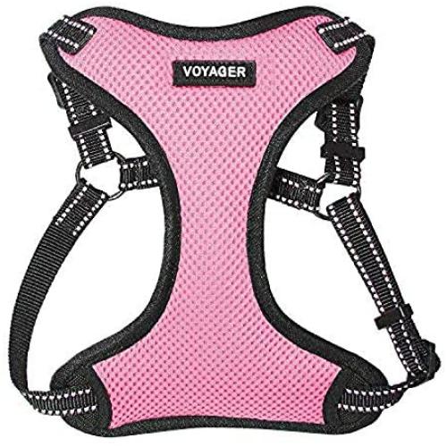 Voyager Step-In Flex Dog Harness - All Weather Mesh, Step In Adjustable Harness for Small and Medium Dogs by Best Pet Supplies