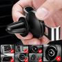 Gravity Car Phone Mount, iVoler Hands Free Auto Lock One Handed Air Vent Cradle Auto Release Cell Phone Holder One-Handed Design Compatible iPhone Xs MAX X 8 7 6 Plus Samsung S9 S8 S7 Note Sliver