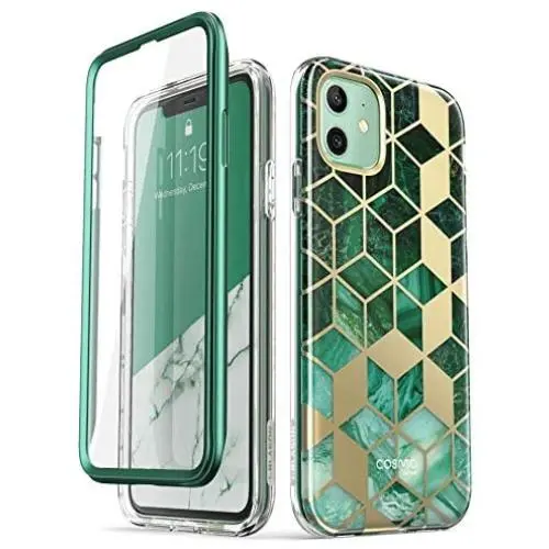 i-Blason Cosmo Series Case for iPhone 11 (2019 Release), Slim Full-Body Stylish Protective Case with Built-in Screen Protector, Prasio, 6.1 i-Blason Cosmo Series Case for iPhone 11 (2019 Release), Slim Full-Body Stylish Protective Case with Built-in Screen Protector, Prasio, 6.1