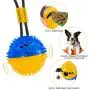 Suction Cup Dog Toys - 2020 Upgraded Pet Molar Bite Toy with 2 Suction Cups, Puppy Rope Toys for Playing Tug of War, Interactive Dog Chew Toys for Pulling Tugging Chewing Teeth Cleaning and Training