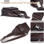 Mens Sling Bag Genuine Leather Chest Shoulder Backpack Cross Body Purse for Men And Women