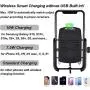 Motorcycle Phone Holder Wireless Charger Qi 15W Waterproof Handlebar Rear-View Mirror Cellphone Mount with Charger 360 Rotation Suitable for iPhone Samsung 4.0-7.0 Inch Smartphones Motorcycle Phone Holder Wireless Charger Qi 15W Waterproof Handlebar Rear-View Mirror Cellphone Mount with Charger 360 Rotation Suitable for iPhone Samsung 4.0-7.0 Inch Smartphones