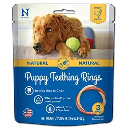 N-Bone Puppy Teething Ring Chicken Chew Treat N-Bone Puppy Teething Ring Chicken Chew Treat