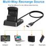 KIMILAR Charger Compatible with Fitbit Charge 3 Charger Dock, Replacement Charger Cable Charging Stand Cradle Station with 4.2ft USB Cord Accessories for Charge 3 / Charge 3 SE Smart Watch