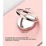 Phone Ring Finger Holder, Stand & Mirror - MAXIMEST 360° Grip & Kickstand Accessory for Cell Phone iPhone 6 7 8 Plus X, Samsung Galaxy S6 S7 S8 Note 8, Tablets: iPad, Tab. Universal Fit (Rose Gold)