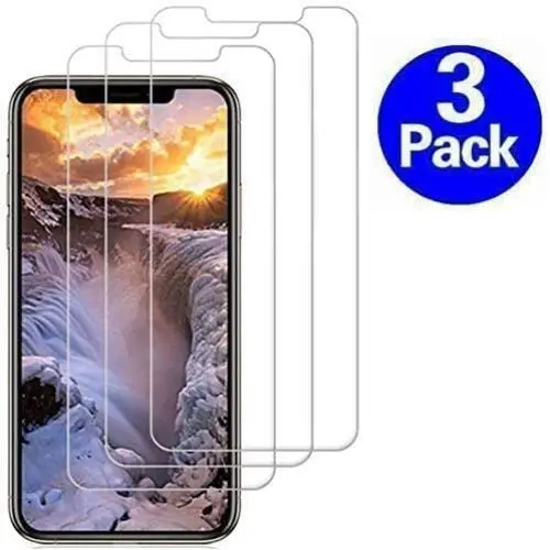 iPhone 11/iPhone XR Screen Protector, JIOM Anti-Scratch High Definition Bubble Free Anti-Fingerprint Tempered Glass Screen Protector Compatibler iPhone 11 and iPhoneXR [Clear,3-Pack]