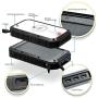 Solar Phone Charger 20000mAh Solar Charger for Cell Phone - Wireless Solar Power Charger Solar Powered Phone Chargers iPhone 6+Times - [Updated] Portable Power Bank -Solar Power Bank (Black) (Black)