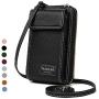 Women Crossbody Cell Phone Bag Small Shoulder Purse Leather Travel RFID Card Slots Wallet Case Handbag Phone Pocket Baggap Clutch for iPhone 11 Se 2020 11 Pro Xr X Xs Max 8/7/6 Plus Samsung