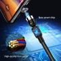 [3PKS] Magnetic Charging Cable, 360° & 180° Rotation 3 in 1 Magnetic Phone USB Charger Cable (3.3 ft x 2 + 6.6 ft x 1), Compatible with Micro USB, Type-C, iOS, Android Smartphone/Tablet, iProducts