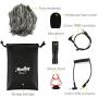Moukey MCM-1 DSLR Camera Microphone, External Video Mic Shotgun for Phone, Smartphone, Vlogging, Canon/Nikon/Sony Camera
