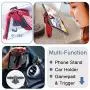 Adjustable Portable Mobile Gamepad and Game Triggers, 3 in 1 Multi-Function Mobile Phone Holder, Car Phone Stand for Android iOS Compatible with Phone (Holder and Triggers, Red and Black) Adjustable Portable Mobile Gamepad and Game Triggers, 3 in 1 Multi-Function Mobile Phone Holder, Car Phone Stand for Android iOS Compatible with Phone (Holder and Triggers, Red and Black)