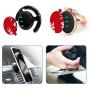 Pops Sticky Adhesive Replacement for Car Mount, Volport 6 Pack 3M Dots VHB Sticker Pads Double Sided Tape for Socket Base and Magnetic Dashboard Cell Phone Holder with 2 Pack Round Metal Plate Discs