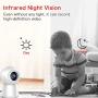 mibao Baby Monitor, FHD 1080P Home Security Camera, WiFi Cameras(Only 2.4G WiFi), Surveillance Cameras, with Night Vision, Motion Detection, 2-Way Audio, Compatible with Alexa