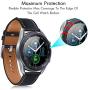 FilmHoo[4 Pack] Samsung Galaxy Watch 3 41mm Tempered Glass Screen Protector, Max Coverage Bubble-Free Anti-Scratch