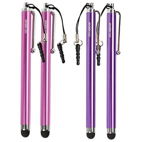 BIRUGEAR 4 Pcs Touch Screen Stylus for Samsung Galaxy Mega 2, Galaxy Note Edge/ 5 4 3, Galaxy S6/ S6 Active/ S6 Edge and Other Android Window Cell Phone, Tablet Mp3 Player and More
