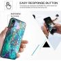 KANGYA iPhone XR Case, Slim Thin Hybrid Hard PC Soft Rubber Drop Protection Shockproof Bumper Glow in The Dark Anti-Scratches Non-Slip Phone Case Cover for 6.1 Inch iPhone XR 2018, Mandala in Galaxy