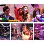 LEDBLE Disco Ball Light Bluetooth Mobile APP Control, Sound Activated USB Disco Light with Timer Led Disco Lights for Parties Room Car Kids Dance Karaoke Dj Show Club Bar Pub