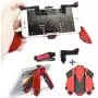 Adjustable Portable Mobile Gamepad and Game Triggers, 3 in 1 Multi-Function Mobile Phone Holder, Car Phone Stand for Android iOS Compatible with Phone (Holder and Triggers, Red and Black) Adjustable Portable Mobile Gamepad and Game Triggers, 3 in 1 Multi-Function Mobile Phone Holder, Car Phone Stand for Android iOS Compatible with Phone (Holder and Triggers, Red and Black)