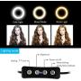 8" Selfie Ring Light with Tripod Stand for YouTube Video and Makeup,Natwag Led Desktop Ring Light,Cell Phone Holder Desktop LED Lamp Mini LED Camera Light with 3 Light Modes & 11 Brightness Level.