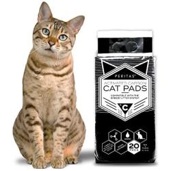 Peritas Cat Pads Activated Carbon | Generic Refill for Breeze Tidy Cat Litter System | Cat Liner Pads for Litter Box | Quick-Dry, Super Absorbent, Leak Proof | 16.9&quotx11.4"